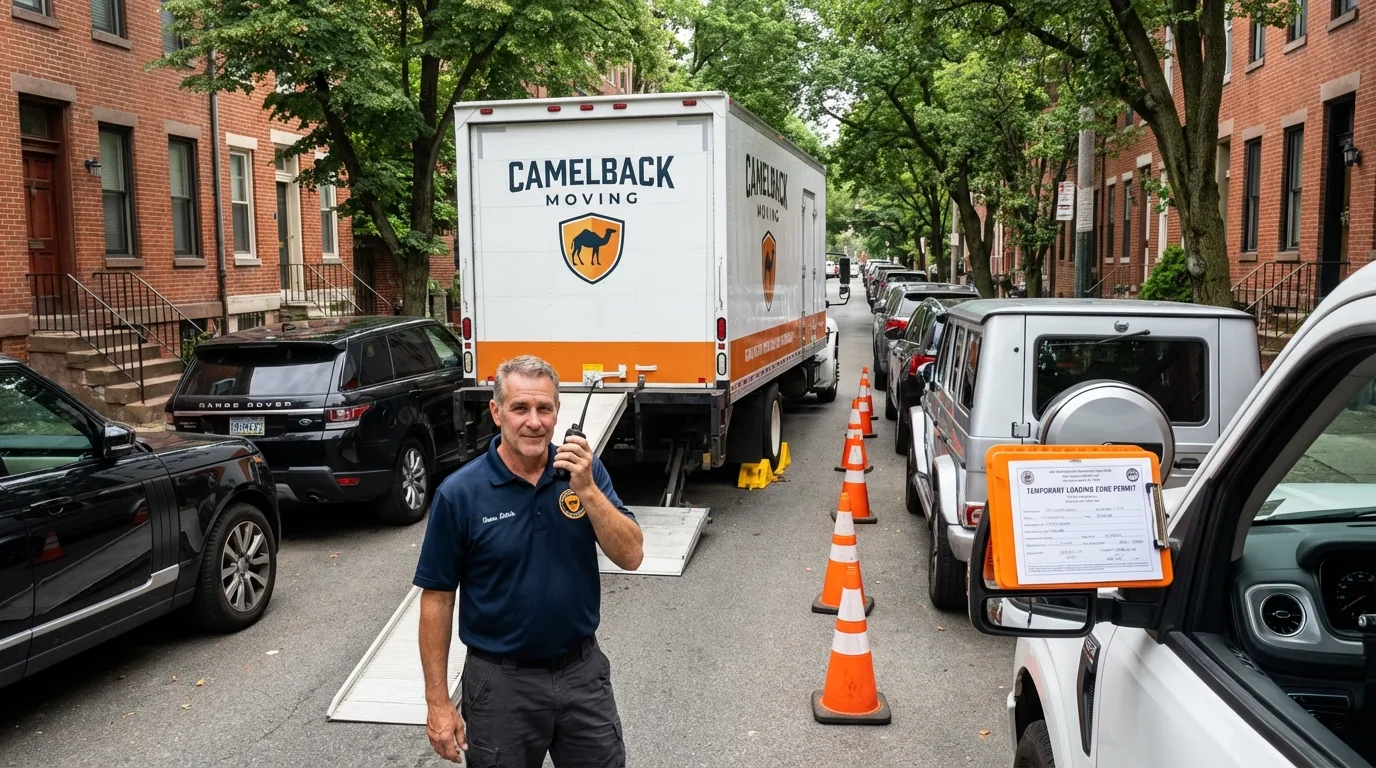 City street loading permit setup in Christiana, PA